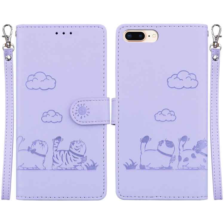 Cute Cats RFID Leather Phone Case