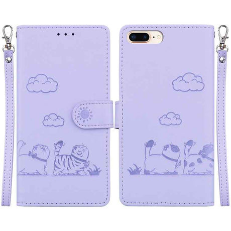 Cute Cats RFID Leather Phone Case