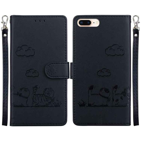 Cute Cats RFID Leather Phone Case