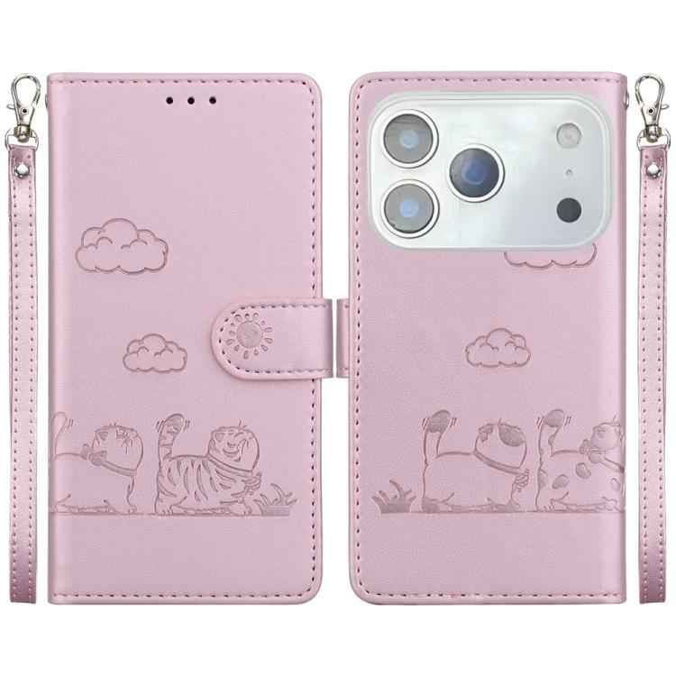 Cute Cats RFID Leather Phone Case