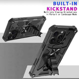 Armor Shockproof TPU + PC Magnetic Phone Case with Holder
