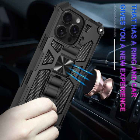 Armor Shockproof TPU + PC Magnetic Phone Case with Holder
