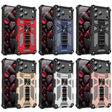 Armor Shockproof TPU + PC Magnetic Phone Case with Holder