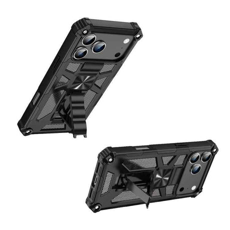 Armor Shockproof TPU + PC Magnetic Phone Case with Holder