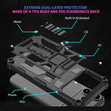 Armor Shockproof TPU + PC Magnetic Phone Case with Holder