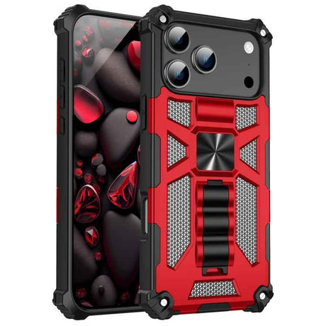 Armor Shockproof TPU + PC Magnetic Phone Case with Holder