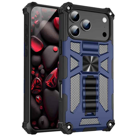 Armor Shockproof TPU + PC Magnetic Phone Case with Holder