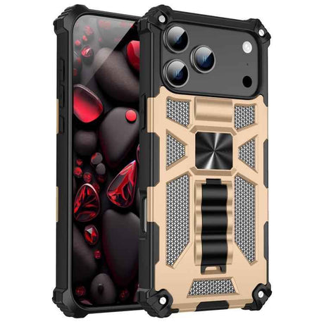 Armor Shockproof TPU + PC Magnetic Phone Case with Holder