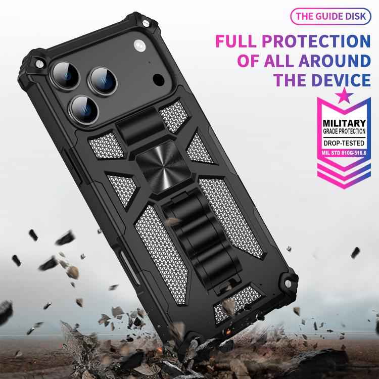Camouflage Armor Kickstand TPU + PC Magnetic Phone Case