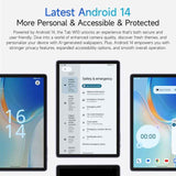 Ulefone Tab W10 WiFi Tablet PC, 10.1 inch Android 14 Unisoc T606 Octa Core, EU Plug