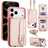 Wristband Vertical Flip Wallet Back Cover Phone Case with Long Lanyard