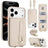 Wristband Vertical Flip Wallet Back Cover Phone Case with Long Lanyard