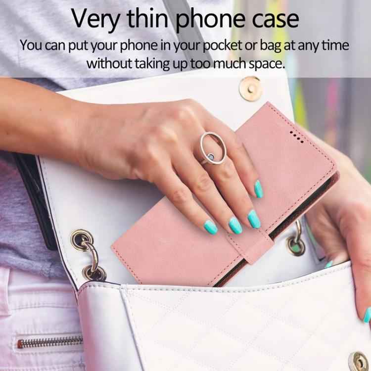 Fantasy Skin-feel Calfskin Texture Leather Phone Case
