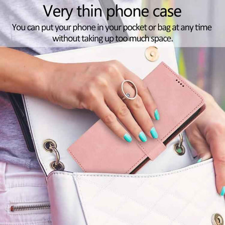 Fantasy Skin-feel Calfskin Texture Leather Phone Case