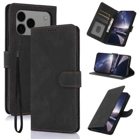 Fantasy Skin-feel Calfskin Texture Leather Phone Case