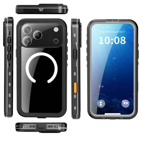 RedPepper Transparent Dot IP68 Waterproof Triple-proof MagSafe Phone Case