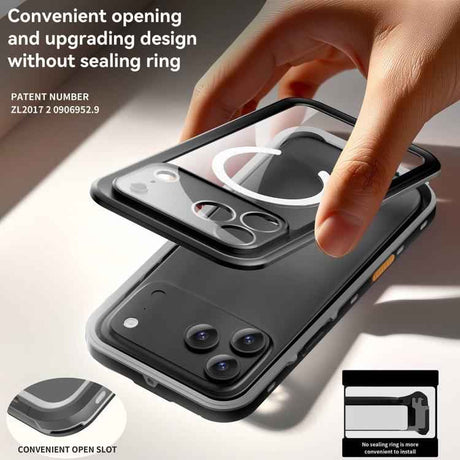 RedPepper Transparent Dot IP68 Waterproof Triple-proof MagSafe Phone Case