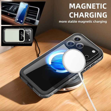 RedPepper Transparent Dot IP68 Waterproof Triple-proof MagSafe Phone Case