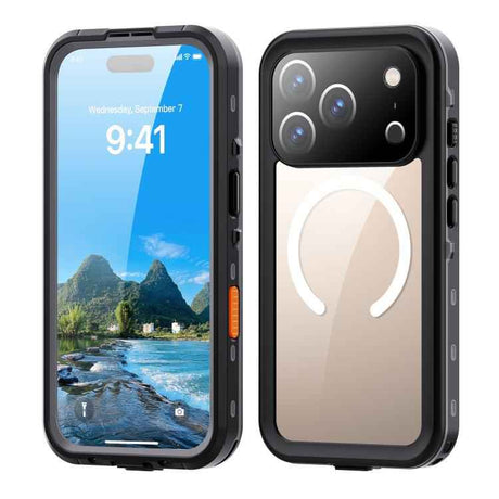 RedPepper Transparent Dot IP68 Waterproof Triple-proof MagSafe Phone Case