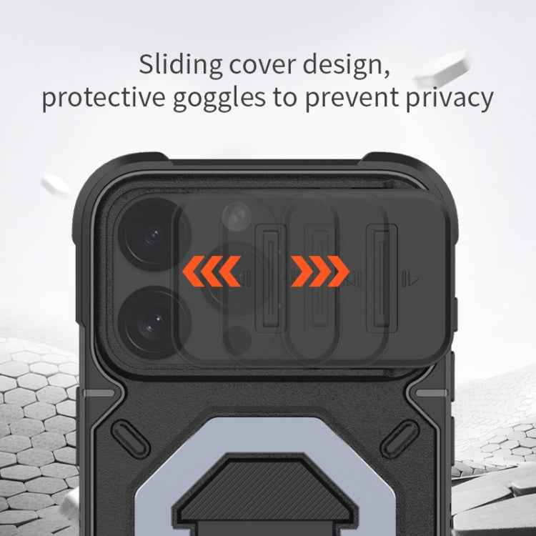 Camera Shield Armor MagSafe Holder Phone Case with Strap