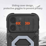 Camera Shield Armor MagSafe Holder Phone Case with Strap
