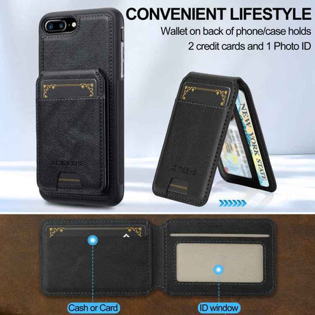 LC.IMEEKE L3 Series Detachable RFID Card Bag Magsafe Phone Case