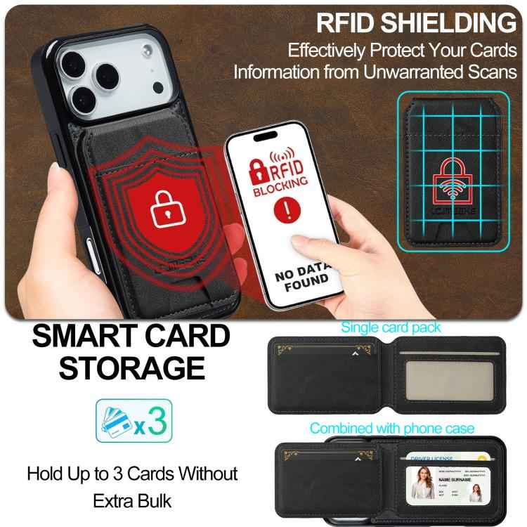 LC.IMEEKE L3 Series Detachable RFID Card Bag Magsafe Phone Case
