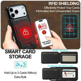 LC.IMEEKE L3 Series Detachable RFID Card Bag Magsafe Phone Case