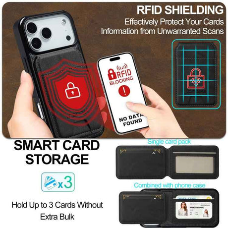 LC.IMEEKE L3 Series Detachable RFID Card Bag Magsafe Phone Case
