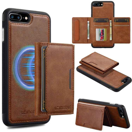 LC.IMEEKE L5 Series Detachable RFID Card Bag Magsafe Phone Case