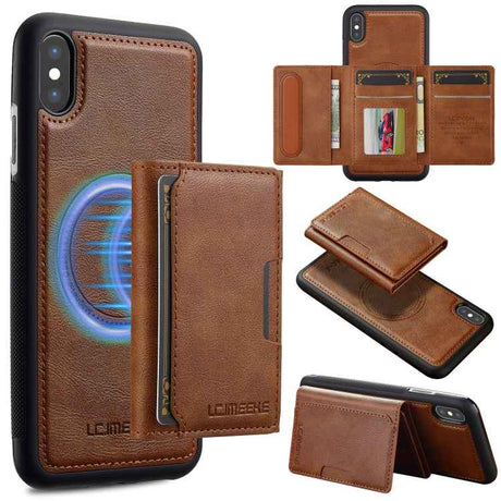 LC.IMEEKE L5 Series Detachable RFID Card Bag Magsafe Phone Case