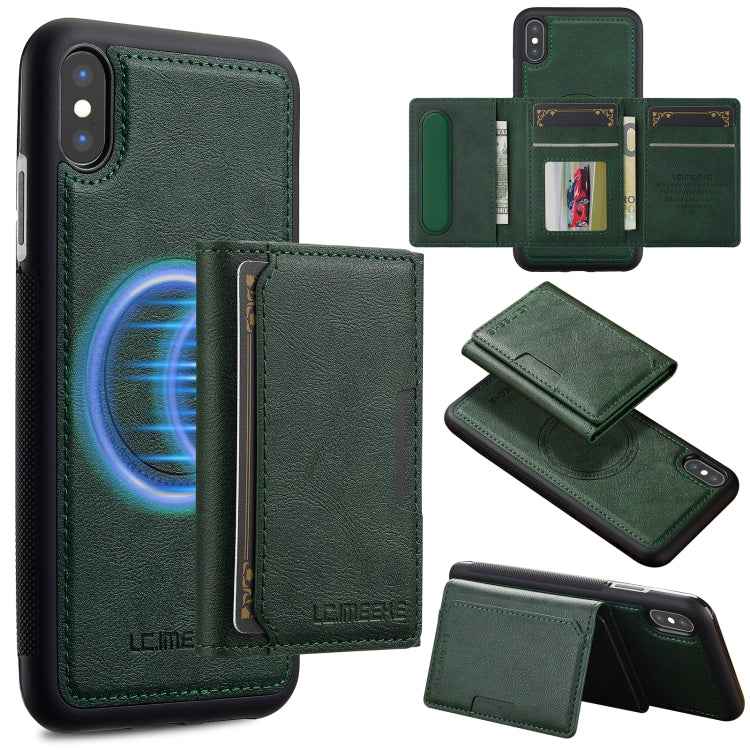 LC.IMEEKE L5 Series Detachable RFID Card Bag Magsafe Phone Case