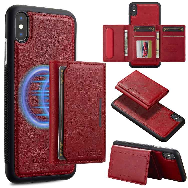 LC.IMEEKE L5 Series Detachable RFID Card Bag Magsafe Phone Case