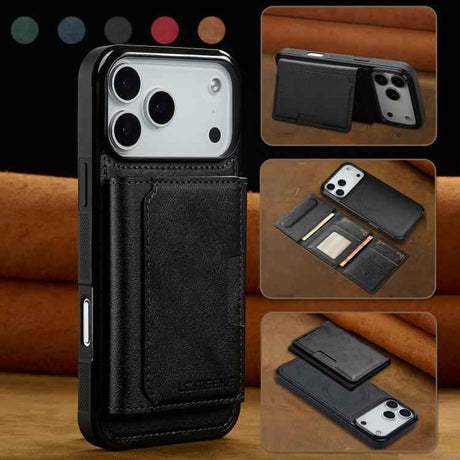 LC.IMEEKE L5 Series Detachable RFID Card Bag Magsafe Phone Case