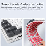 Teclado mecánico AULA F87 RGB de 87 teclas con cable, Bluetooth y conectividad 2.4G