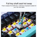 Teclado mecánico AULA F87 Pro: RGB de 3 modos para una experiencia de juego excepcional