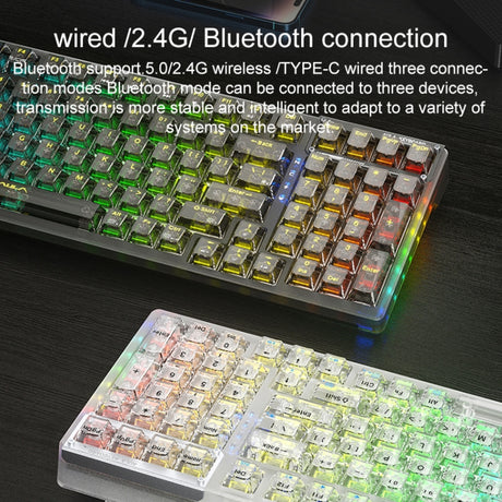 AULA F98 Pro: 3-Mode RGB Mechanical Keyboard - LYDARZ