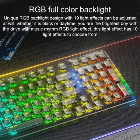 AULA F98 Pro: 3-Mode RGB Mechanical Keyboard - LYDARZ