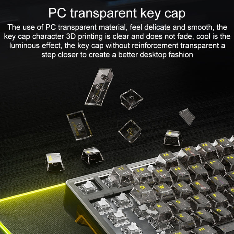 AULA F98 Pro: Teclado mecánico RGB de 3 modos