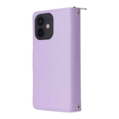 Nine-card Slots Zipper Wallet Bag Leather Phone Case