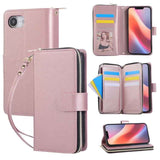 Nine-card Slots Zipper Wallet Bag Leather Phone Case