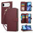 Nine-card Slots Zipper Wallet Bag Leather Phone Case