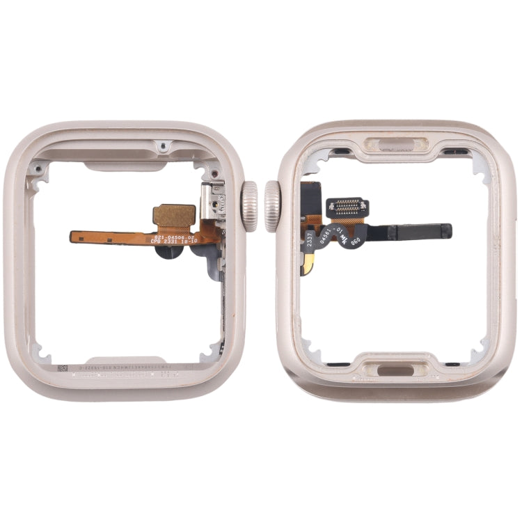 Aluminum Bezel Frame with Crown & Flex Cable for Apple Watch Series 7/8/9 (41mm & 45mm)