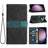 Grid Stitching Leather Phone Case with Lanyard