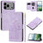 Tulips Embossed Leather Phone Case with Lanyard