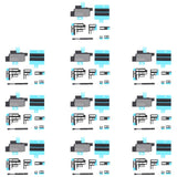 10pcs Heat Sink Stickers & FPC Foam Pads for iPhone 16 Series (16 Pro Max, 16 Pro, 16 Plus, 16)