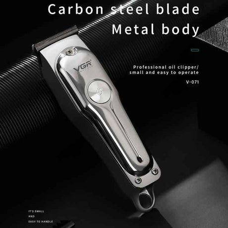 VGR V-071 5W Carbon Steel Blade USB Electric Hair Clipper, V-071