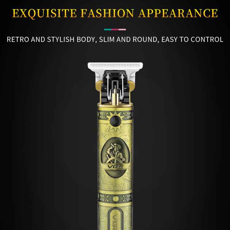 VGR V-085 Vintage Hairstyles Carving USB Electric Hair Clipper, V-085