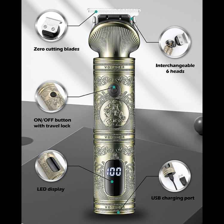 VGR V-106 6-in-1 Digital Display Electric Hair Clipper Kit, V-106