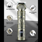 VGR V-106 6-in-1 Digital Display Electric Hair Clipper Kit, V-106